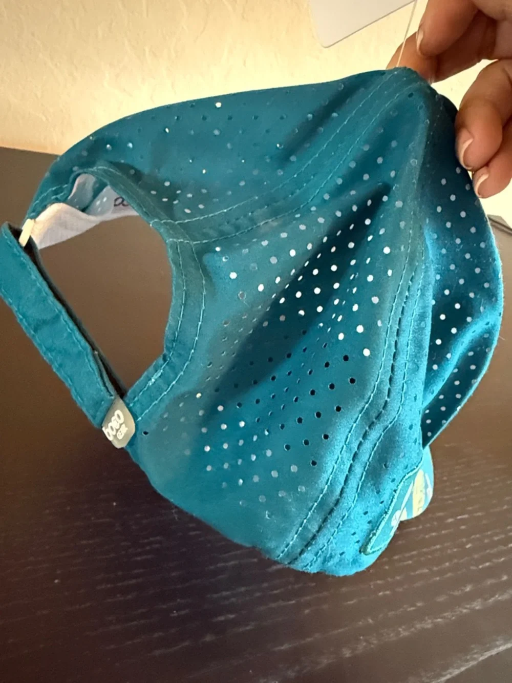 BOCO Gear The Tea Spot Floral Trucker Hat Teal Pink Technical Running Cap OSFA